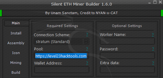 Silent ETH Miner Builder v1.6.0
